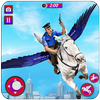 Flying Horse Police Chase Sim आइकन