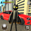 Bat Rope Hero Stickman Crime - Gangster Mafia Game आइकन