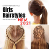 Girls Hairstyles Step by Step 2021|Offline Videos आइकन